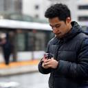 PulseOn을 이용해 출근 중인 사용자 모습